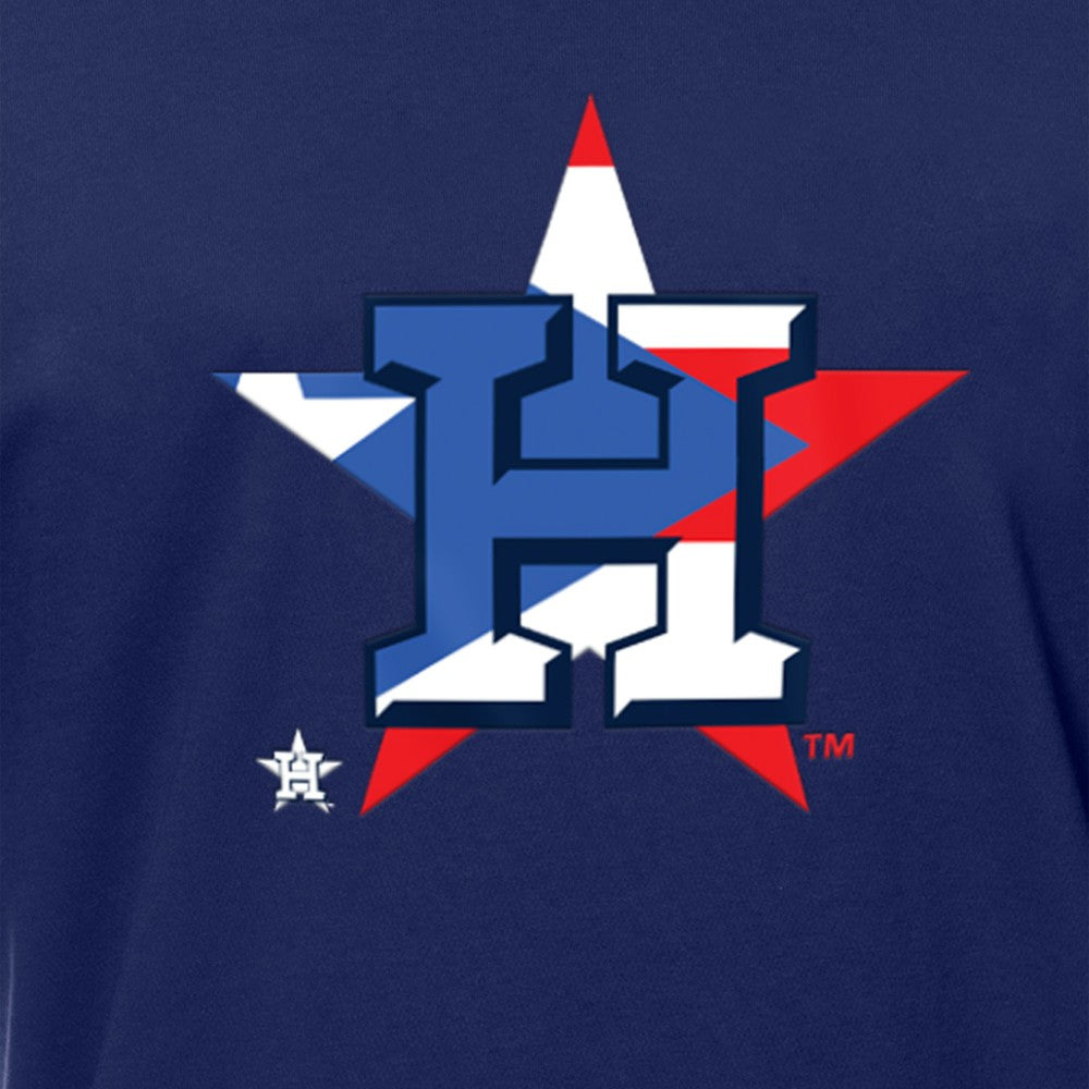 Houston Astros New Era Puerto Rican Flag Logo T-Shirt On Sale