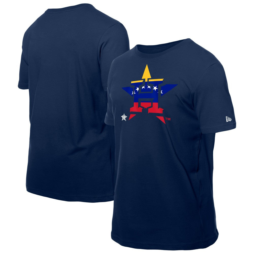 Houston Astros New Era Venezuelan Flag Logo T-Shirt Clearance