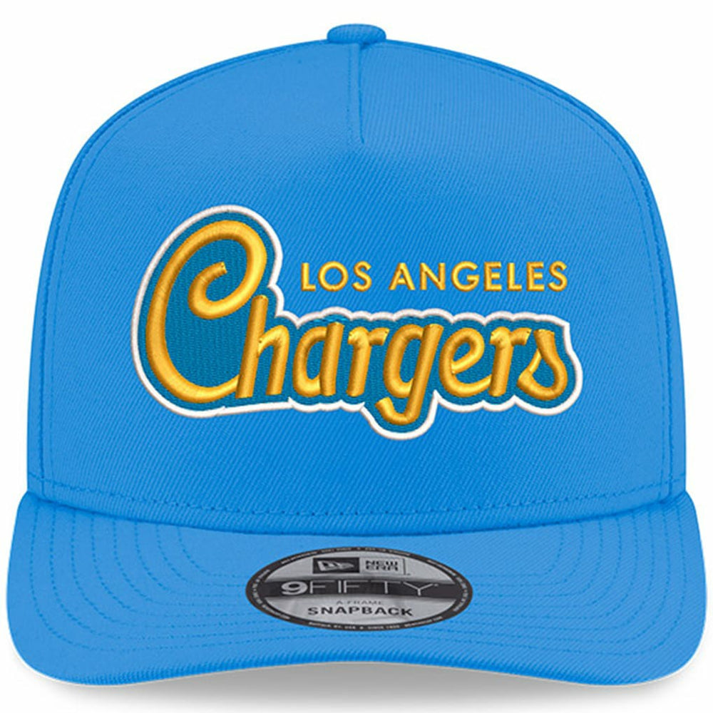Los Angeles Chargers New Era Charger Power A-Frame 9FIFTY Snapback Hat Powder Blue - NFL
