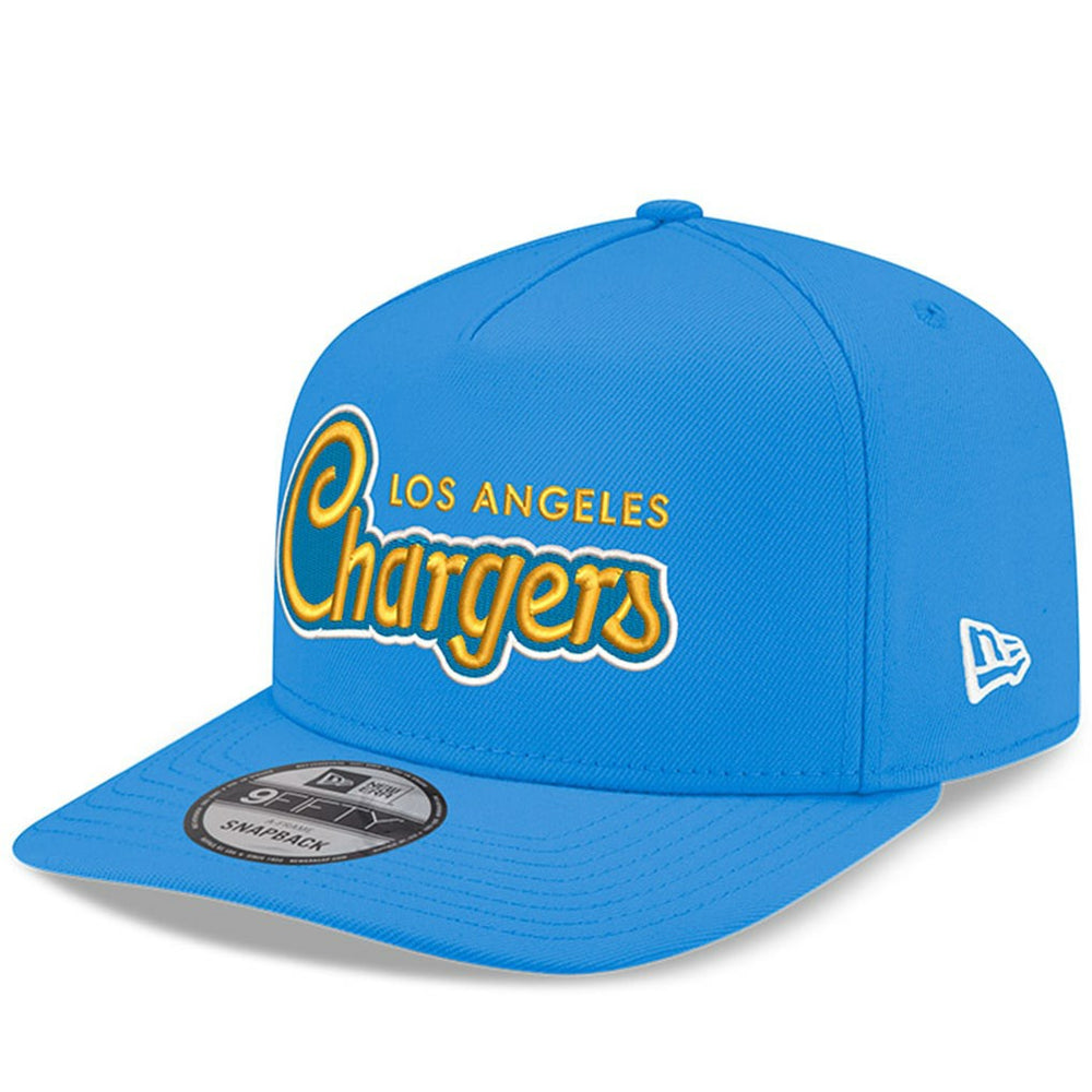 Los Angeles Chargers New Era Charger Power A-Frame 9FIFTY Snapback Hat Powder Blue - NFL
