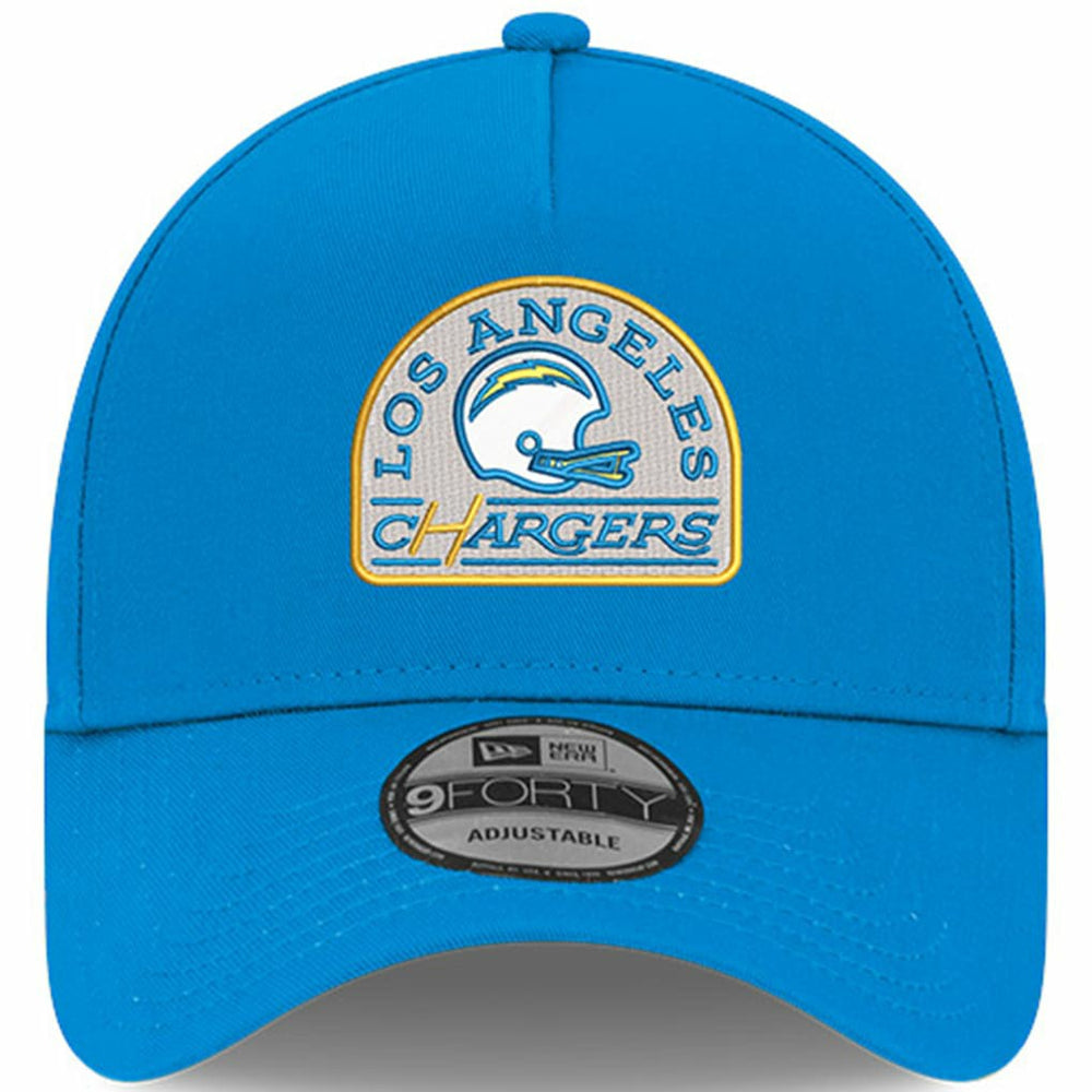 Los Angeles Chargers New Era Charger Power A-Frame 9FORTY Trucker Adjustable Hat Powder Blue - NFL