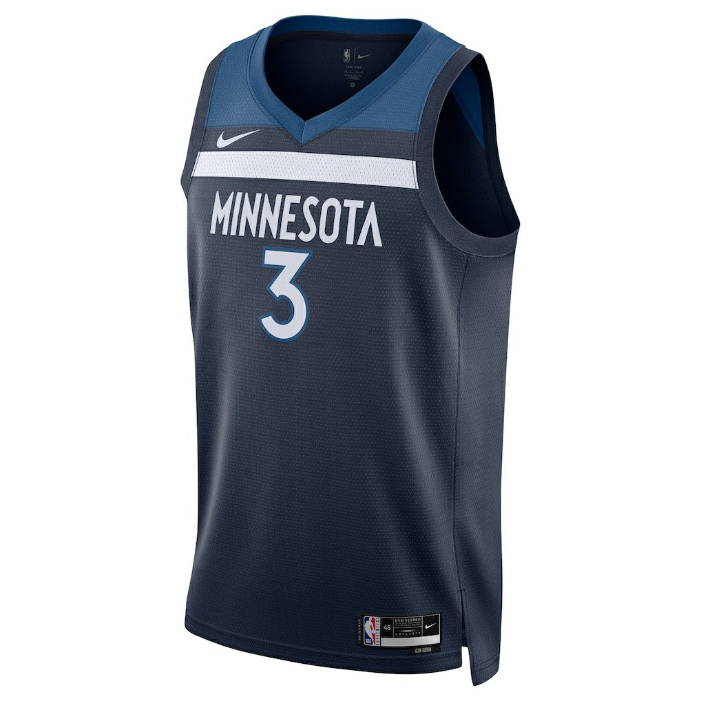 Nike - Jaden McDaniels Minnesota Timberwolves Unisex Swingman Player Jersey - Icon Edition - Navy