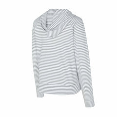 Cincinnati Bengals Concepts Sport Women's Liftoff Striped V-Neck Hoodie White/Gray - NFL