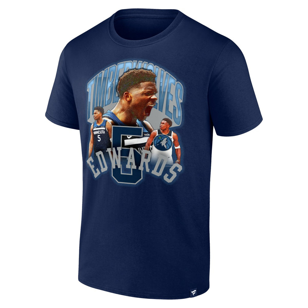 Fanatics - Anthony Edwards Minnesota Timberwolves Notorious 4.0 T-Shirt - Navy