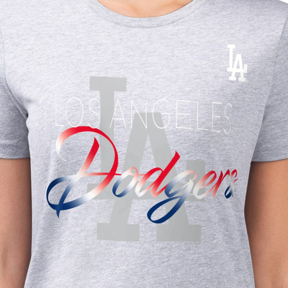 Los Angeles Dodgers G-III 4Her by Carl Banks Women's Super-Slim Fit Lightweight Shadow Logo Graphic T-Shirt Near Me
