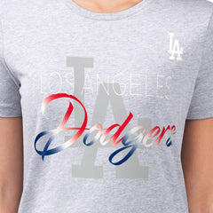 Los Angeles Dodgers G-III 4Her by Carl Banks Women's Super-Slim Fit Lightweight Shadow Logo Graphic T-Shirt Near Me
