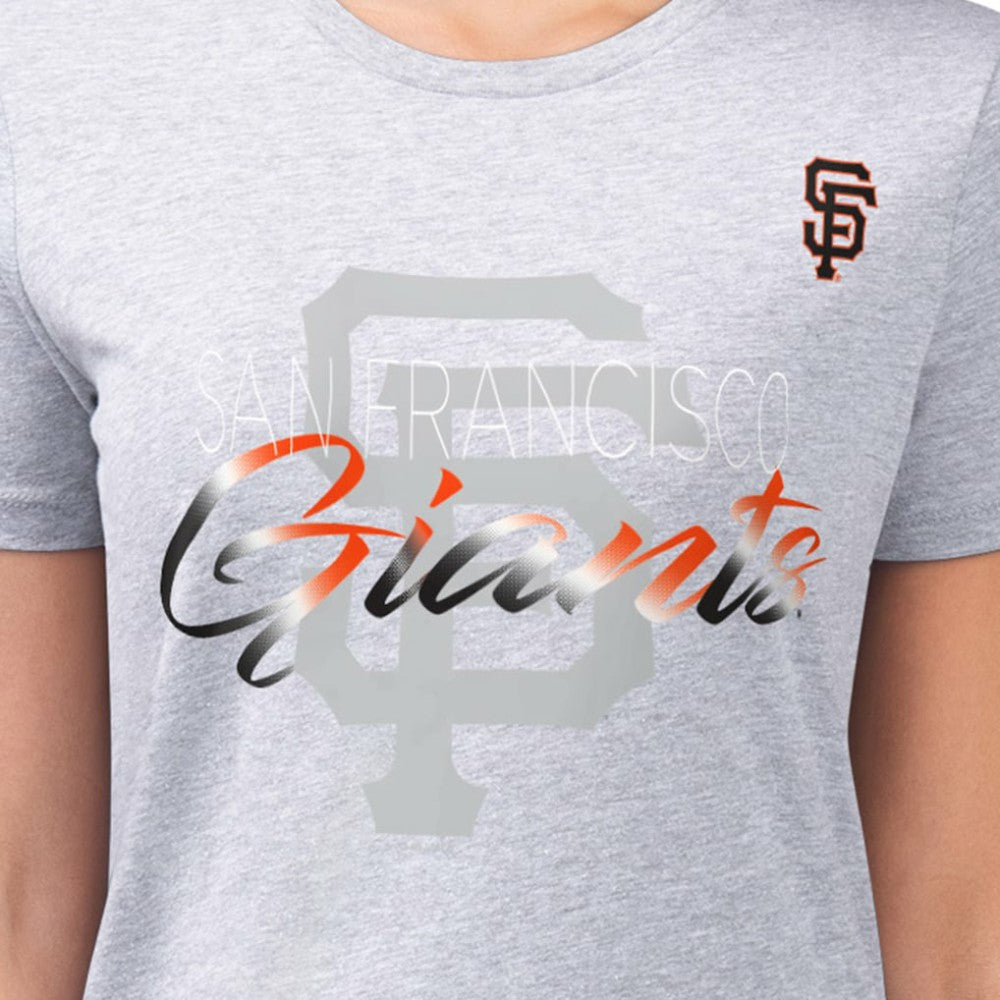 San Francisco Giants G-III 4Her by Carl Banks Women's Super-Slim Fit Lightweight Shadow Logo Graphic T-Shirt Sale