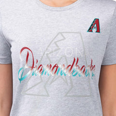 Arizona Diamondbacks G-III 4Her by Carl Banks Women's Super-Slim Fit Lightweight Shadow Logo Graphic T-Shirt On Sale