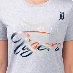 Detroit Tigers G-III 4Her by Carl Banks Women's Super-Slim Fit Lightweight Shadow Logo Graphic T-Shirt discount