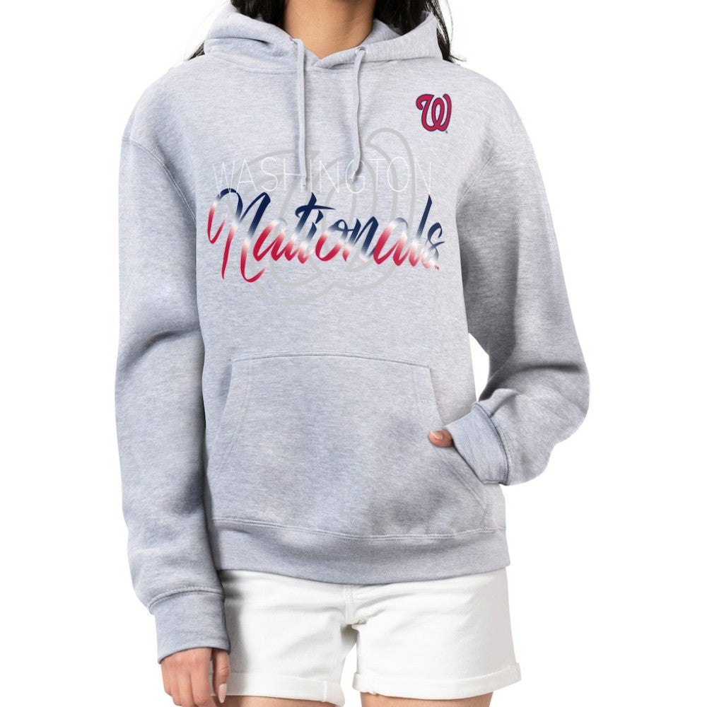 Washington Nationals G-III 4Her by Carl Banks Women's Shadow Logo Graphic Pullover Hoodie discount