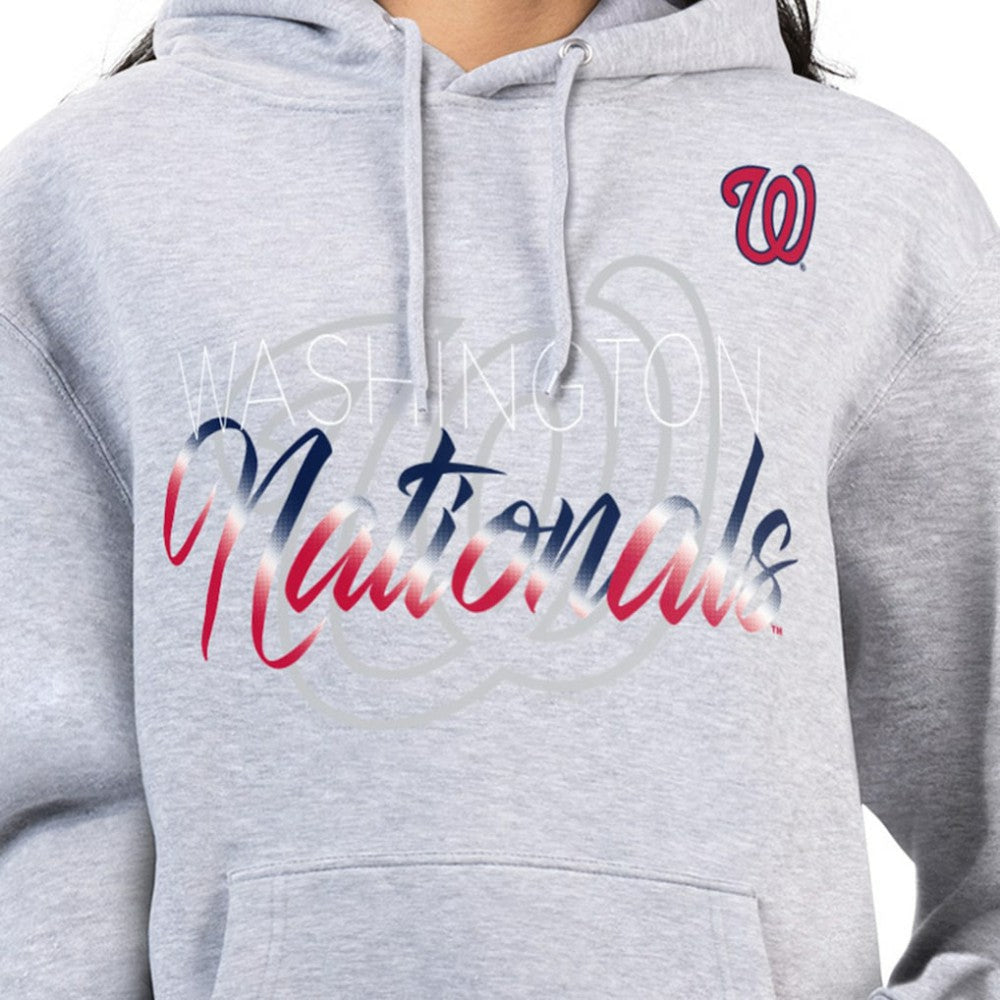 Washington Nationals G-III 4Her by Carl Banks Women's Shadow Logo Graphic Pullover Hoodie discount