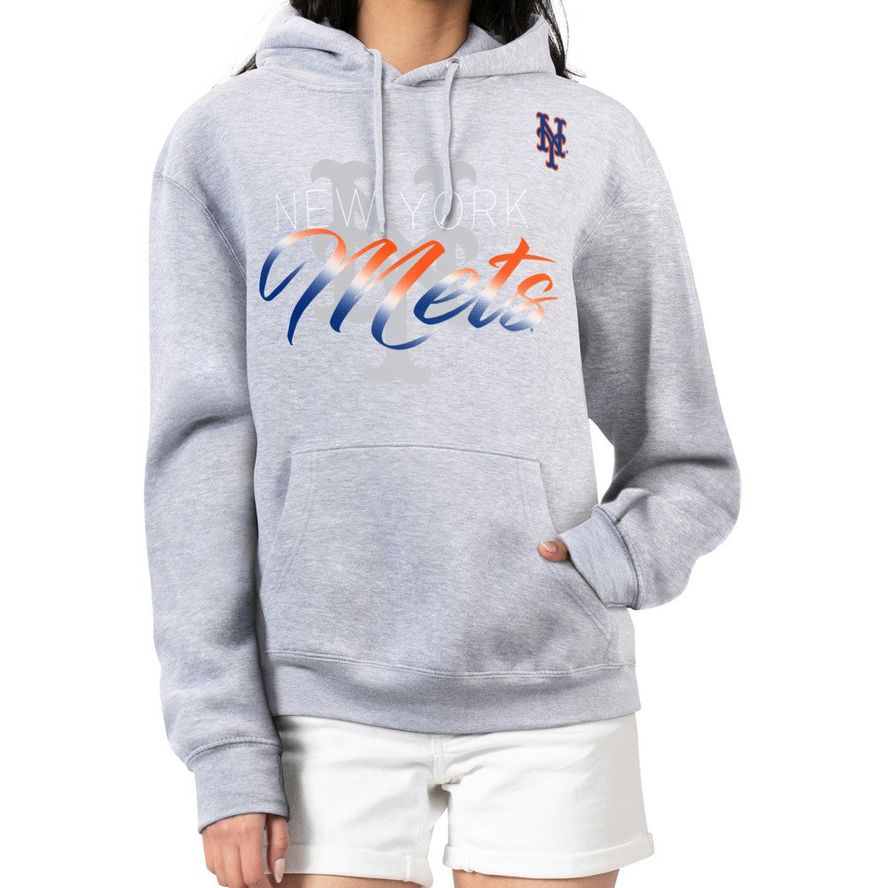New York Mets G-III 4Her by Carl Banks Women's Shadow Logo Graphic Pullover Hoodie Lifestyle