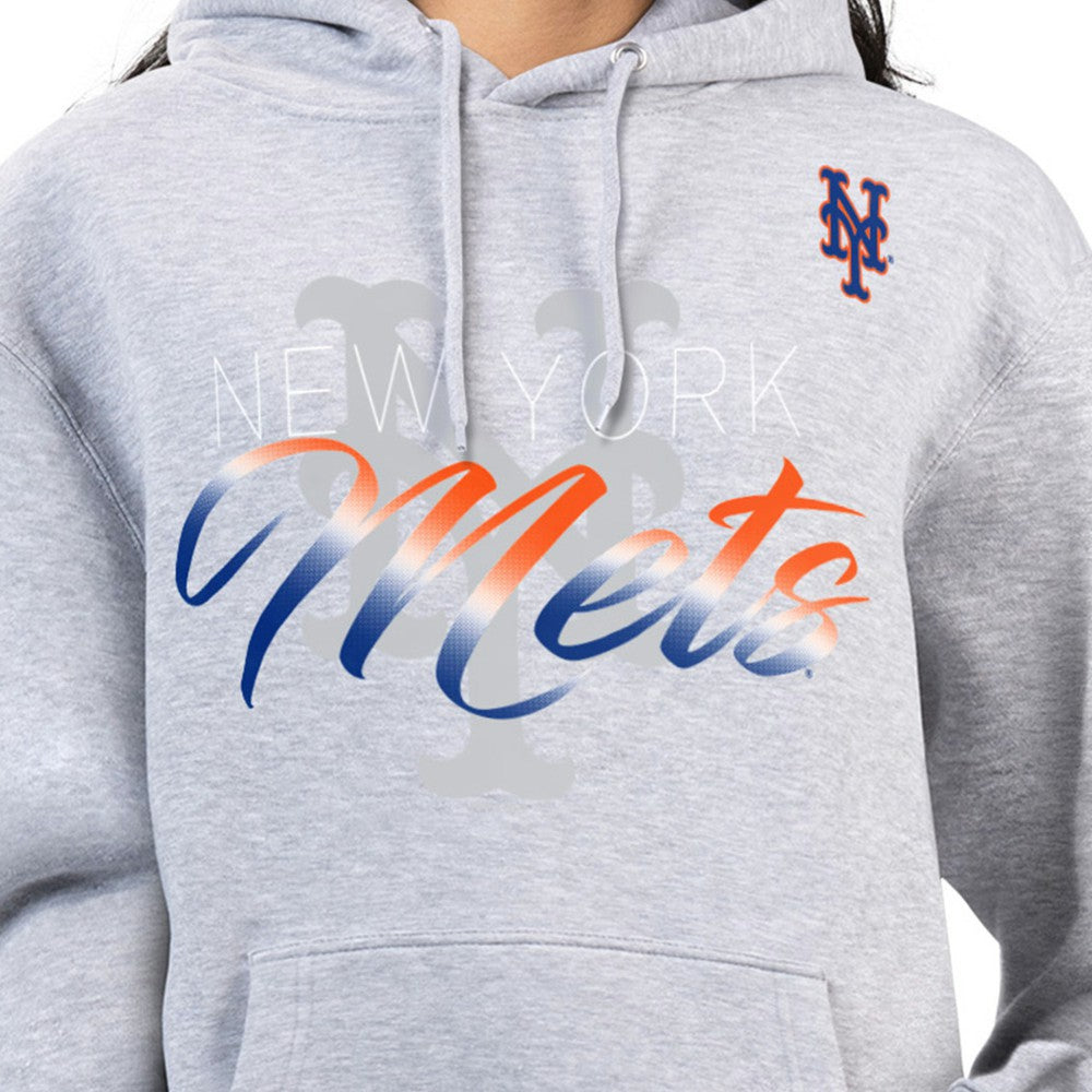 New York Mets G-III 4Her by Carl Banks Women's Shadow Logo Graphic Pullover Hoodie Lifestyle