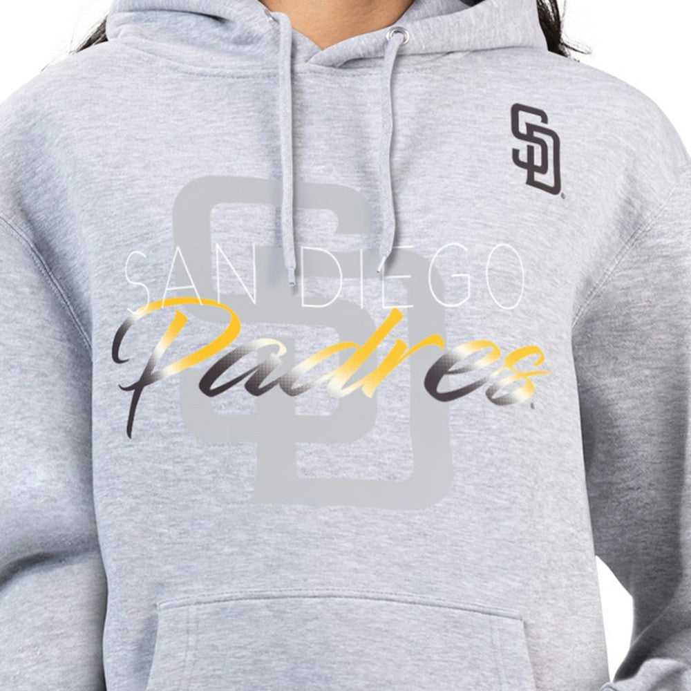 San Diego Padres G-III 4Her by Carl Banks Women's Shadow Logo Graphic Pullover Hoodie On Sale