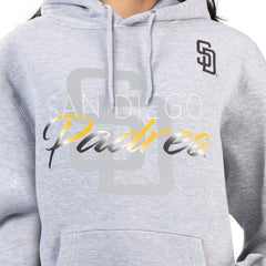 San Diego Padres G-III 4Her by Carl Banks Women's Shadow Logo Graphic Pullover Hoodie On Sale