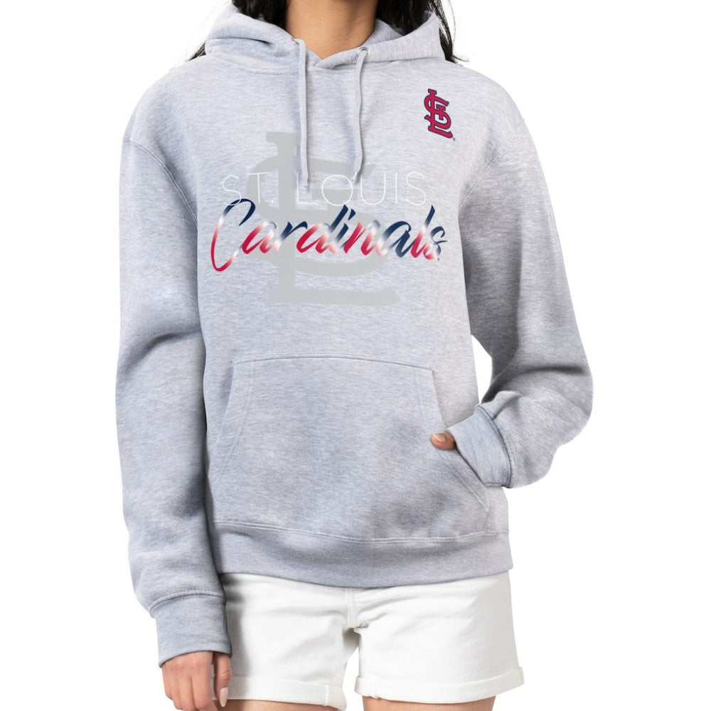 St. Louis Cardinals G-III 4Her by Carl Banks Women's Shadow Logo Graphic Pullover Hoodie discount