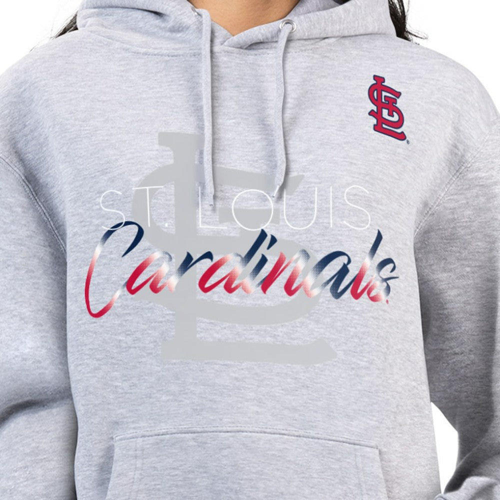 St. Louis Cardinals G-III 4Her by Carl Banks Women's Shadow Logo Graphic Pullover Hoodie discount