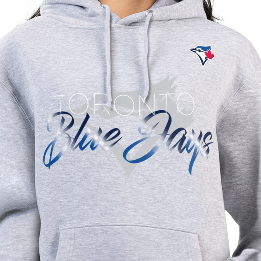 Toronto Blue Jays G-III 4Her by Carl Banks Women's Shadow Logo Graphic Pullover Hoodie Sale