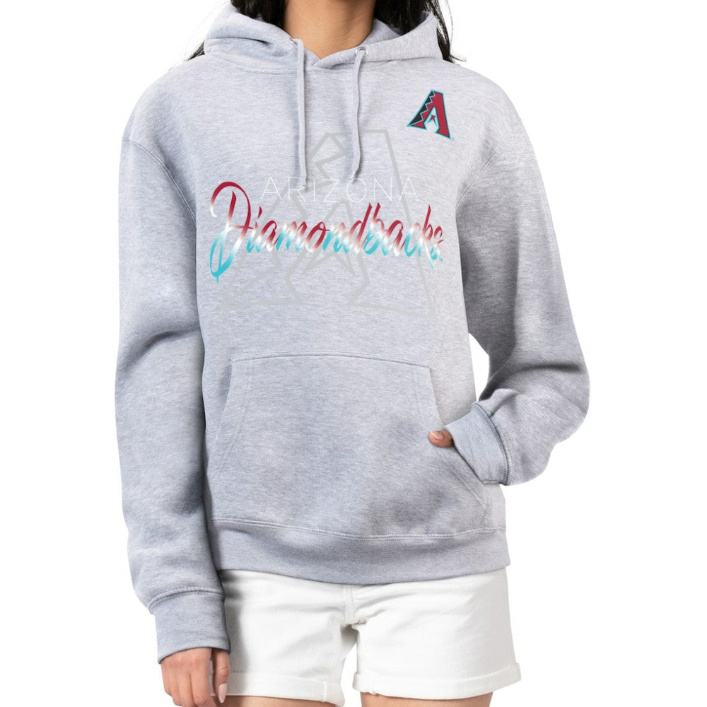 Arizona Diamondbacks G-III 4Her by Carl Banks Women's Shadow Logo Graphic Pullover Hoodie On Sale