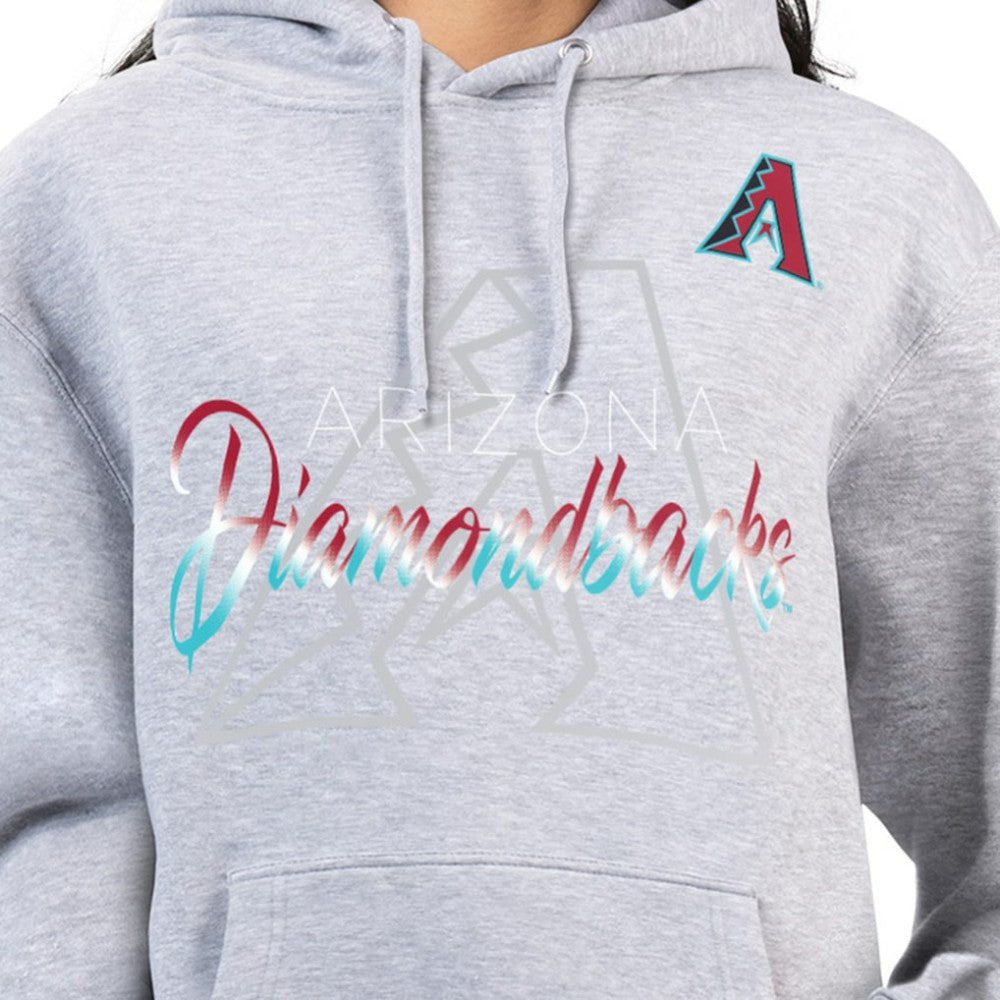 Arizona Diamondbacks G-III 4Her by Carl Banks Women's Shadow Logo Graphic Pullover Hoodie On Sale