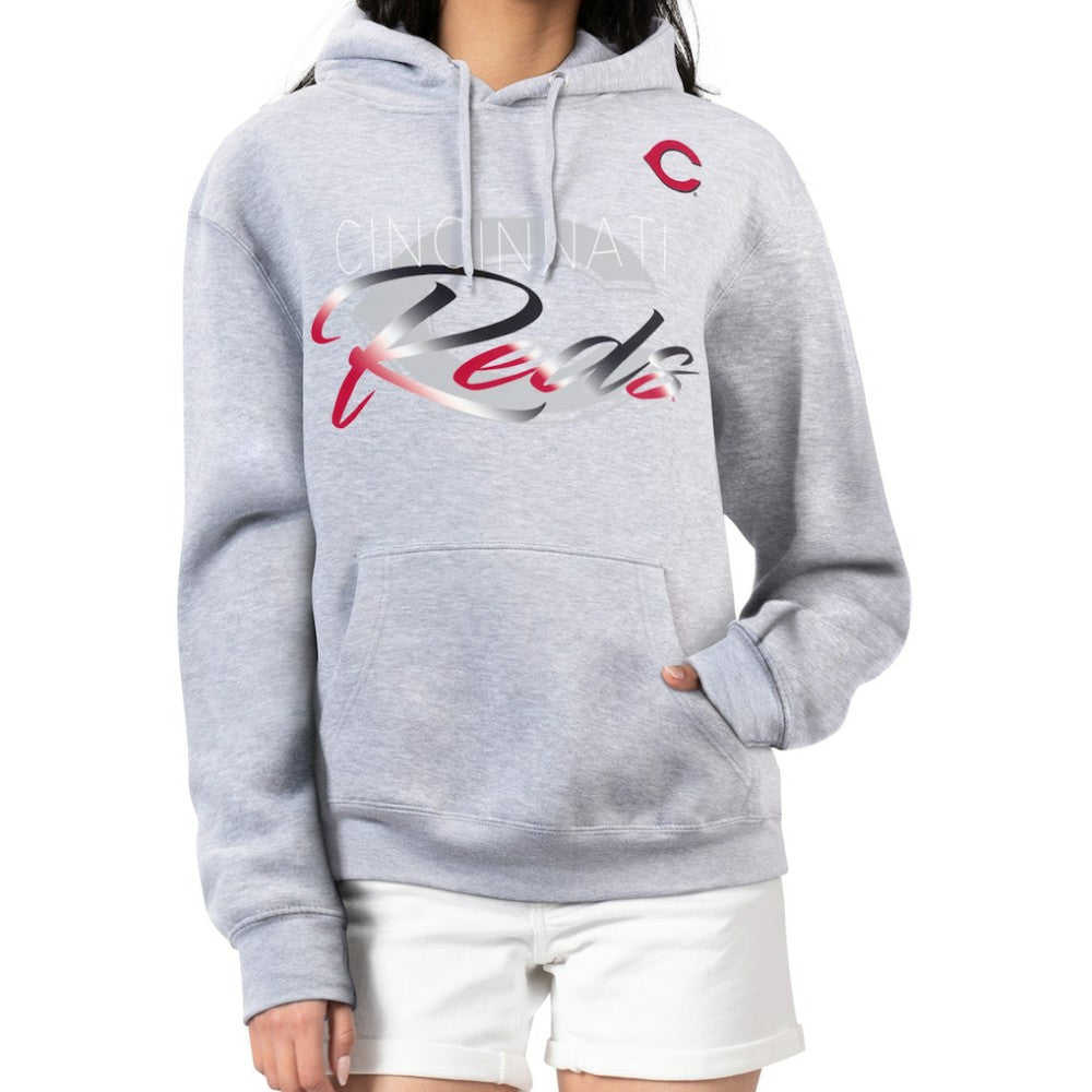 Cincinnati Reds G-III 4Her by Carl Banks Women's Shadow Logo Graphic Pullover Hoodie Lifestyle