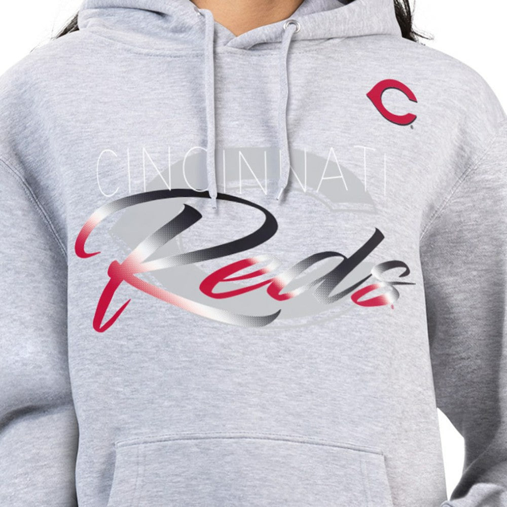 Cincinnati Reds G-III 4Her by Carl Banks Women's Shadow Logo Graphic Pullover Hoodie Lifestyle