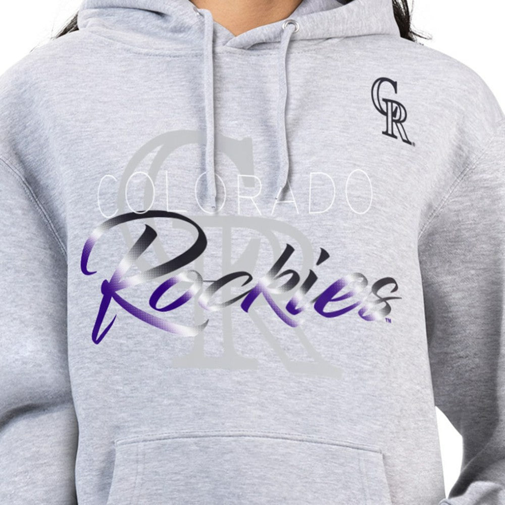 Colorado Rockies G-III 4Her by Carl Banks Women's Shadow Logo Graphic Pullover Hoodie discount