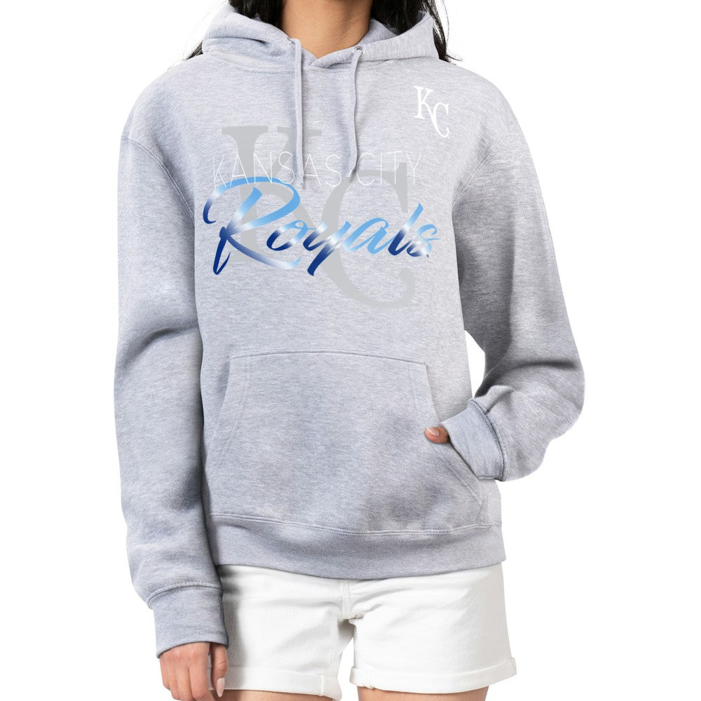 Kansas City Royals G-III 4Her by Carl Banks Women's Shadow Logo Graphic Pullover Hoodie discount