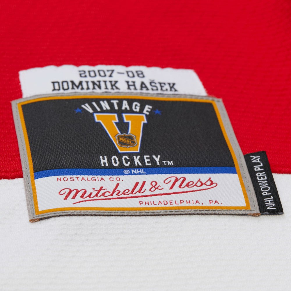 Dominik Hasek Detroit Red Wings Mitchell & Ness 2007-08 Power Play Jersey - Red | NHL Jerseys