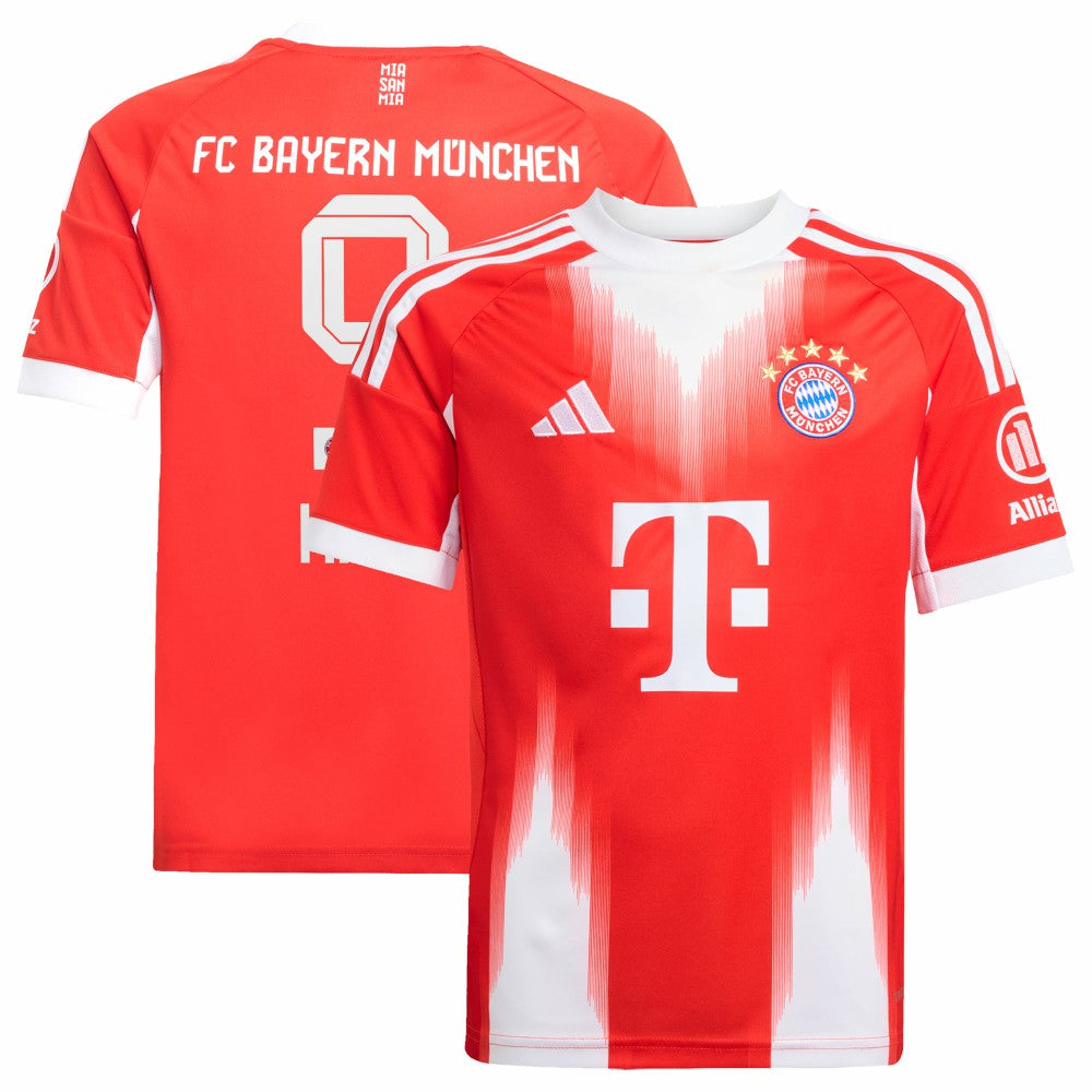 Adidas Harry Kane Bayern Munich Youth 2025/26 Home Replica Jerseys - Red