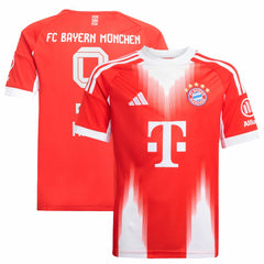 Adidas Harry Kane Bayern Munich Youth 2025/26 Home Replica Jerseys - Red