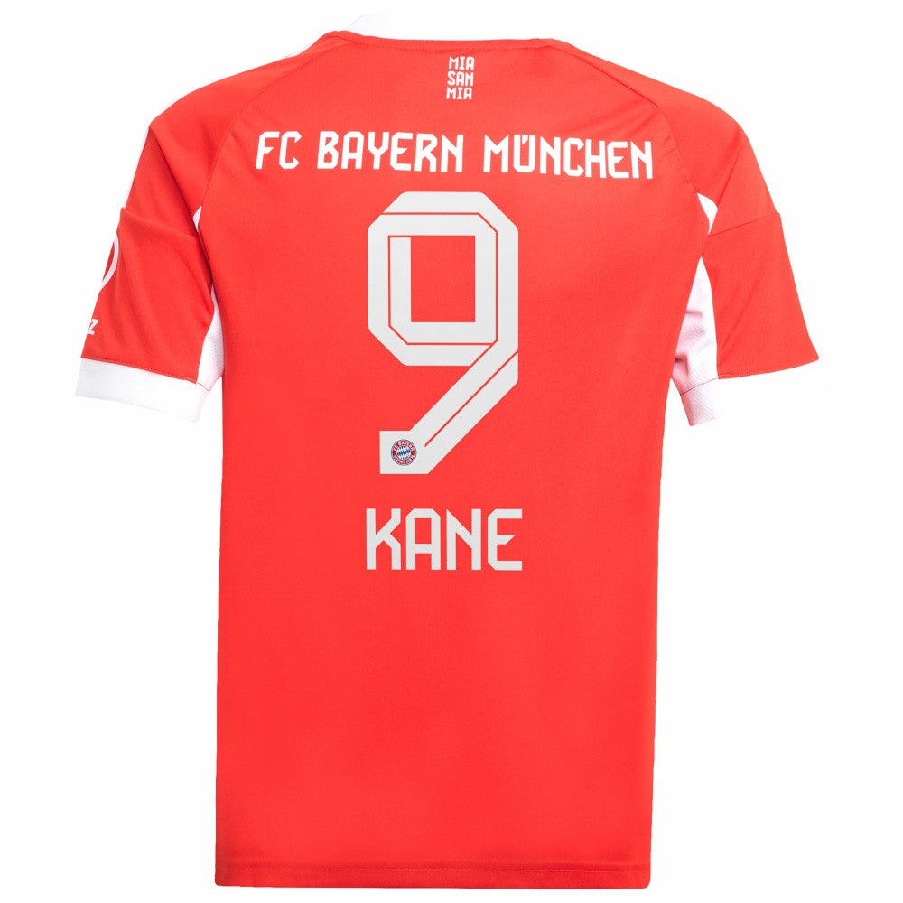 Adidas Harry Kane Bayern Munich Youth 2025/26 Home Replica Jerseys - Red