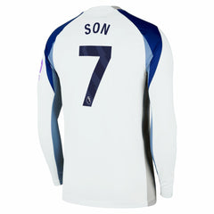 Nike Son Heung-Min Tottenham Hotspur 2025/26 Home Replica Long Sleeve Jerseys - White