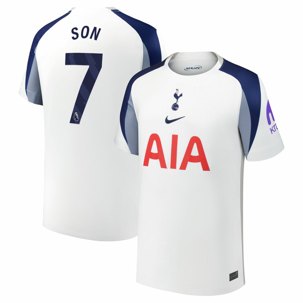 Nike Son Heung-Min Tottenham Hotspur Youth 2025/26 Home Replica Jerseys - White