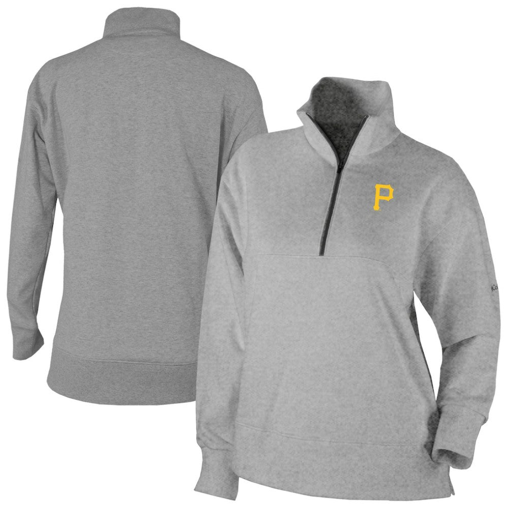 Pittsburgh Pirates Columbia Women's Birchwood Hills Quarter-Zip Pullover Clearance