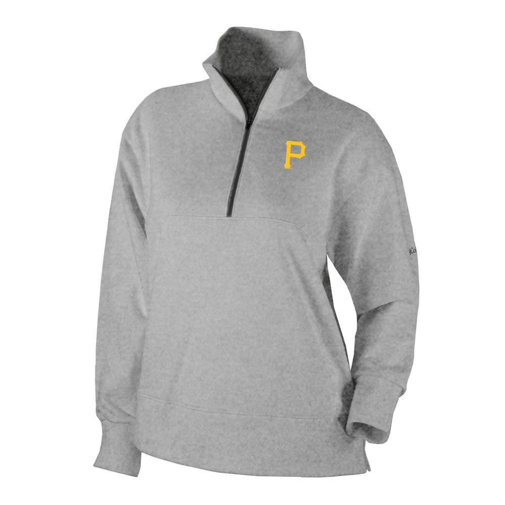 Pittsburgh Pirates Columbia Women's Birchwood Hills Quarter-Zip Pullover Clearance