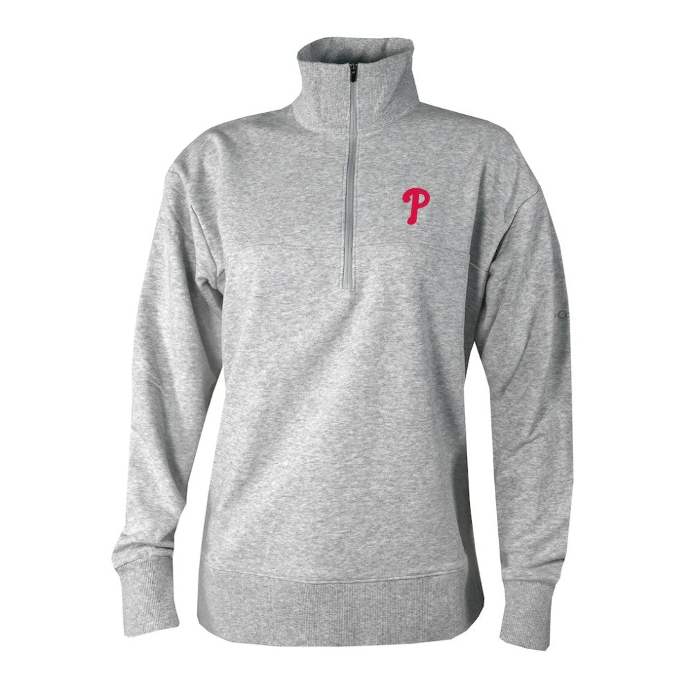 Philadelphia Phillies Columbia Women's Birchwood Hills Quarter-Zip Pullover Sale