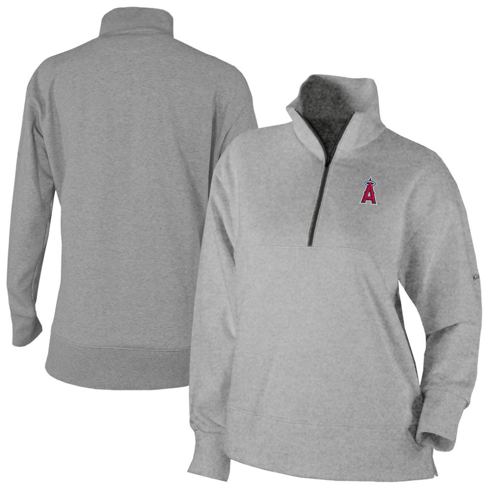 Los Angeles Angels Columbia Women's Birchwood Hills Quarter-Zip Pullover discount