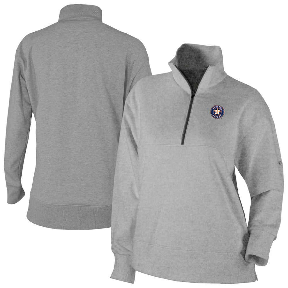 Houston Astros Columbia Women's Birchwood Hills Quarter-Zip Pullover On Sale