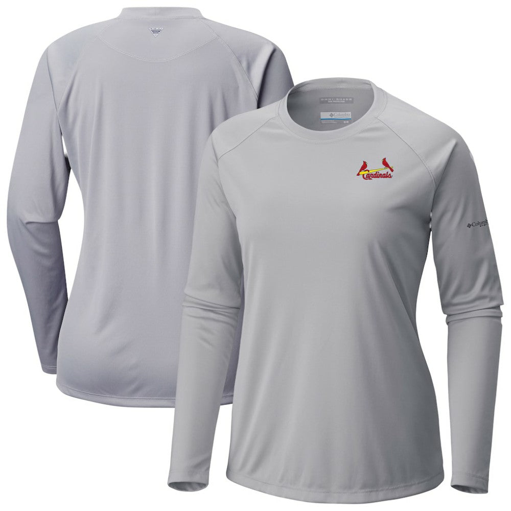 St. Louis Cardinals Columbia Tidal Tee II Long Sleeve T-Shirt discount
