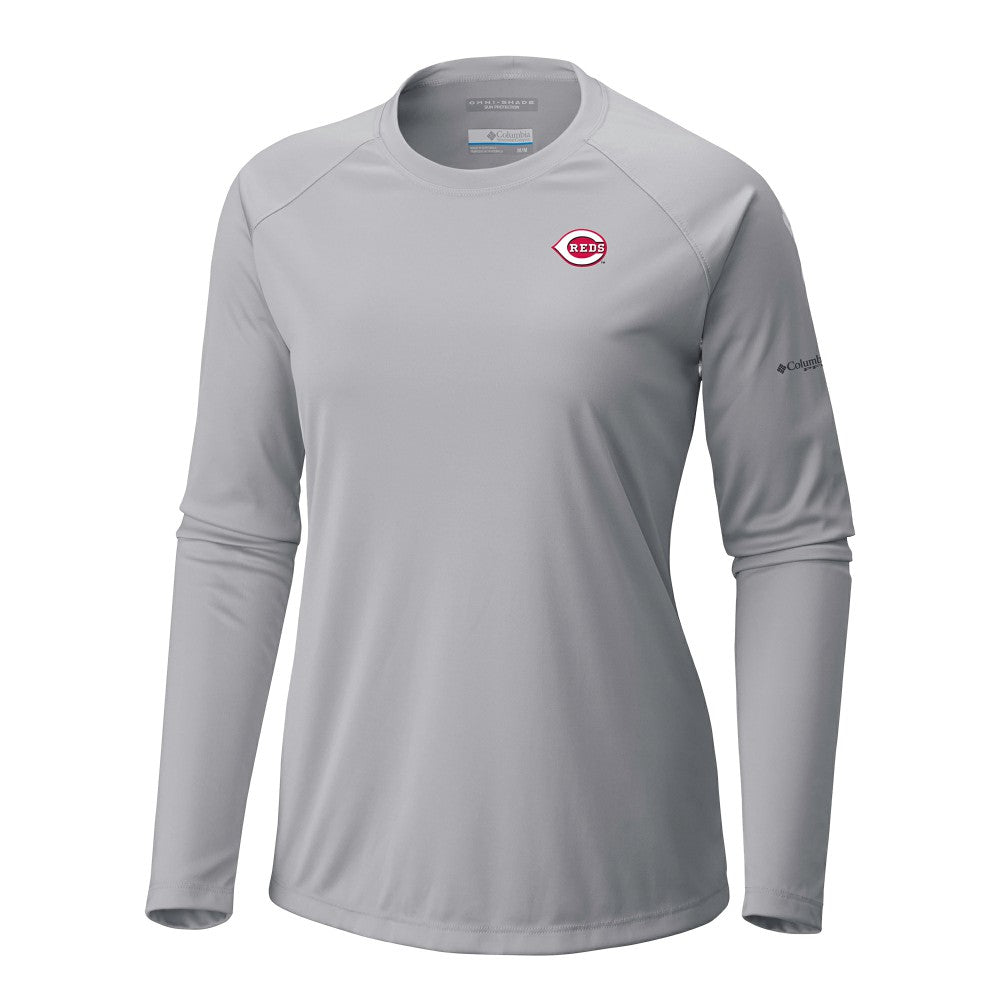 Cincinnati Reds Columbia Tidal Tee II Long Sleeve T-Shirt Near Me