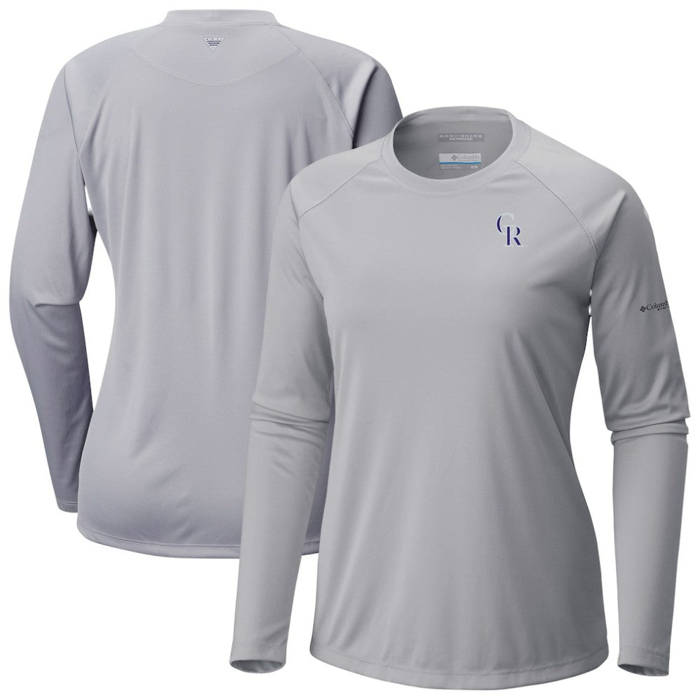 Colorado Rockies Columbia Tidal Tee II Long Sleeve T-Shirt Clearance