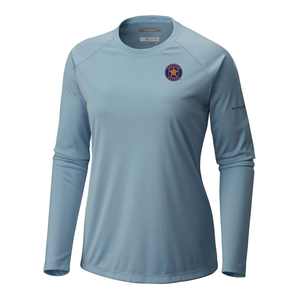 Houston Astros Columbia Tidal Tee II Long Sleeve T-Shirt Clearance