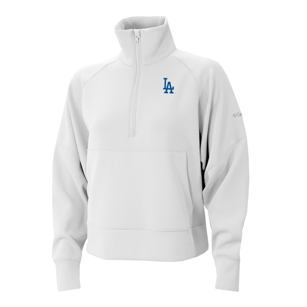 Los Angeles Dodgers Columbia Women's Wickhams Hills Raglan Omni-Wick Quarter-Zip Pullover Lifestyle