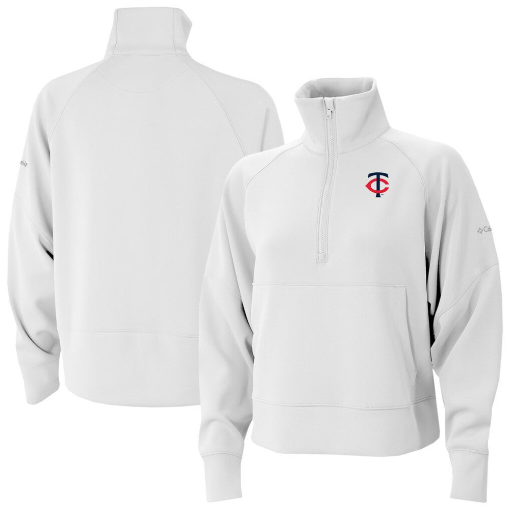 Minnesota Twins Columbia Women's Wickhams Hills Raglan Omni-Wick Quarter-Zip Pullover On Sale