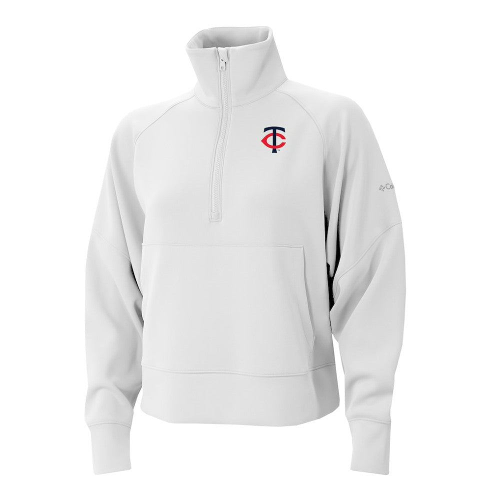 Minnesota Twins Columbia Women's Wickhams Hills Raglan Omni-Wick Quarter-Zip Pullover On Sale