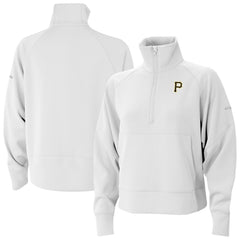 Pittsburgh Pirates Columbia Women's Wickhams Hills Raglan Omni-Wick Quarter-Zip Pullover Clearance