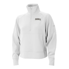 San Diego Padres Columbia Women's Wickhams Hills Raglan Omni-Wick Quarter-Zip Pullover for sale