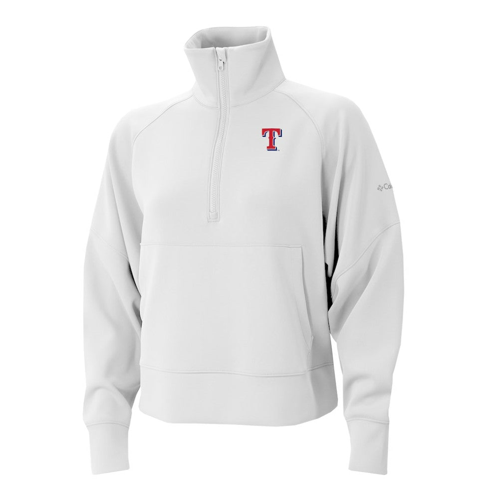 Texas Rangers Columbia Women's Wickhams Hills Raglan Omni-Wick Quarter-Zip Pullover Near Me