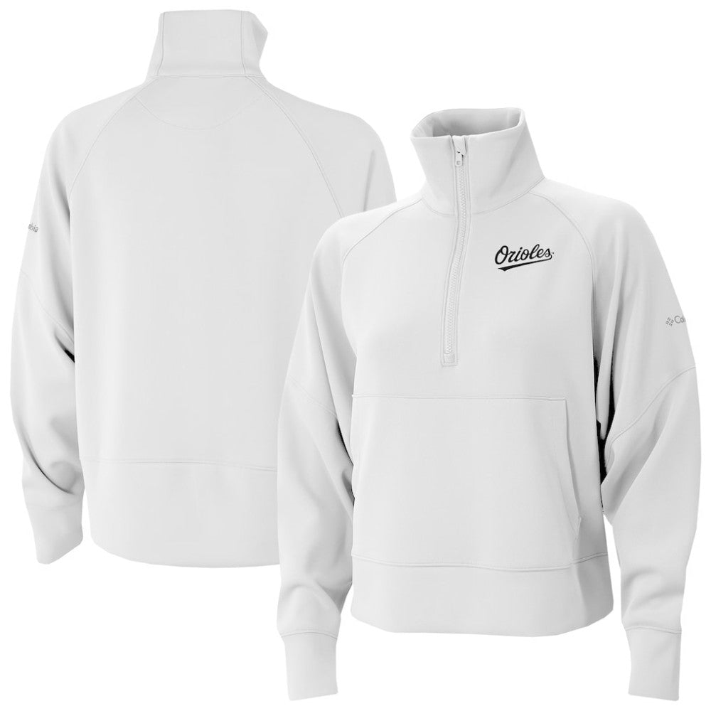 Baltimore Orioles Columbia Women's Wickhams Hills Raglan Omni-Wick Quarter-Zip Pullover Sale